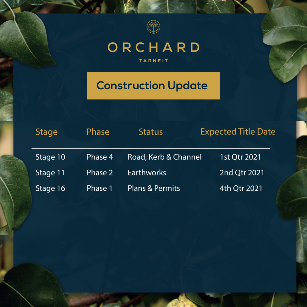 Orchard November Construction Update