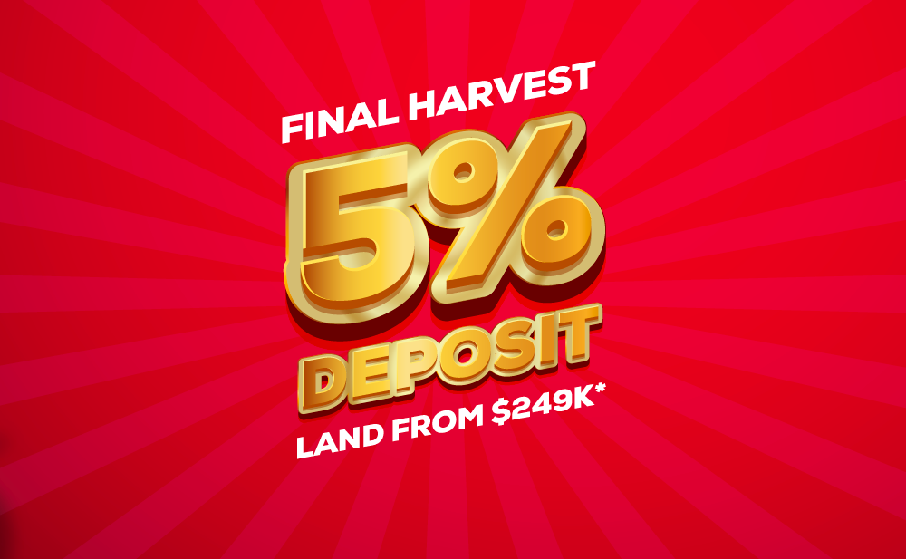 Buy your land at Orchard with a deposit of just 5%